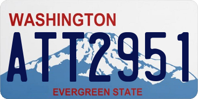 WA license plate ATT2951