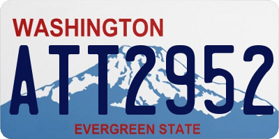 WA license plate ATT2952