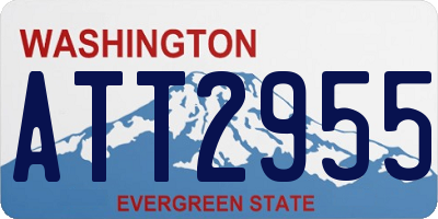 WA license plate ATT2955