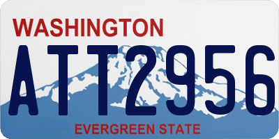 WA license plate ATT2956