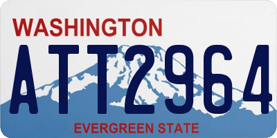WA license plate ATT2964