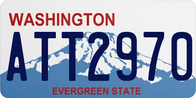 WA license plate ATT2970