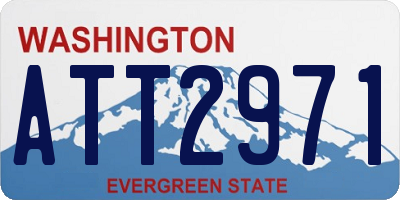 WA license plate ATT2971
