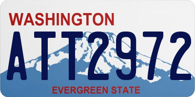 WA license plate ATT2972
