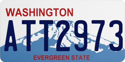 WA license plate ATT2973