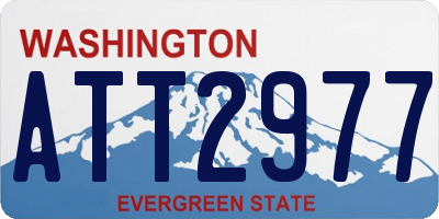 WA license plate ATT2977
