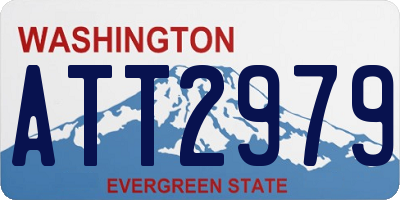WA license plate ATT2979
