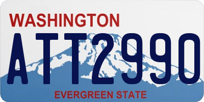 WA license plate ATT2990