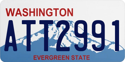 WA license plate ATT2991
