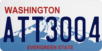 WA license plate ATT3004