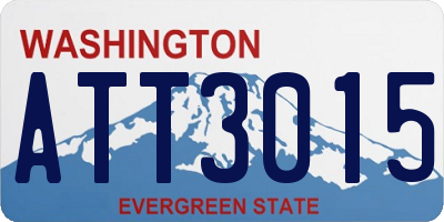 WA license plate ATT3015