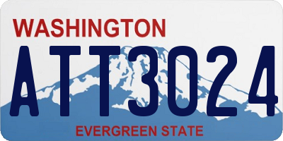 WA license plate ATT3024