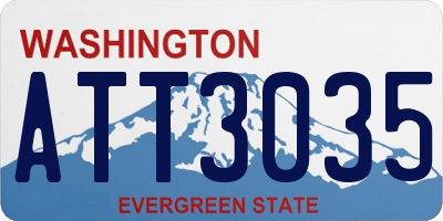 WA license plate ATT3035