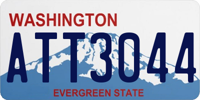 WA license plate ATT3044