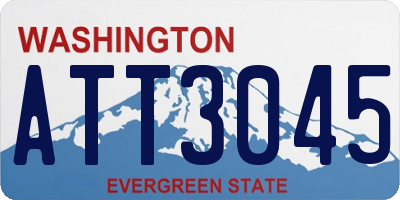 WA license plate ATT3045