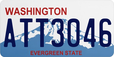 WA license plate ATT3046