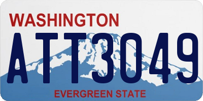 WA license plate ATT3049