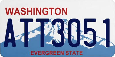 WA license plate ATT3051