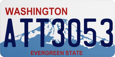 WA license plate ATT3053