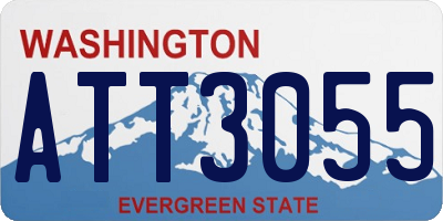 WA license plate ATT3055