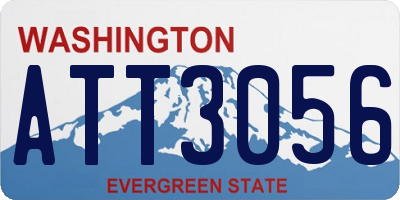 WA license plate ATT3056