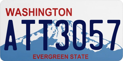 WA license plate ATT3057