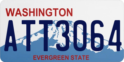 WA license plate ATT3064