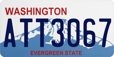 WA license plate ATT3067
