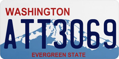 WA license plate ATT3069