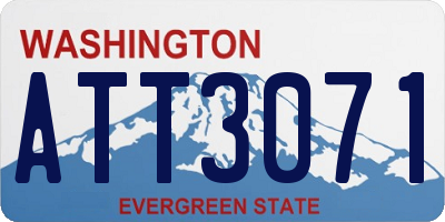 WA license plate ATT3071