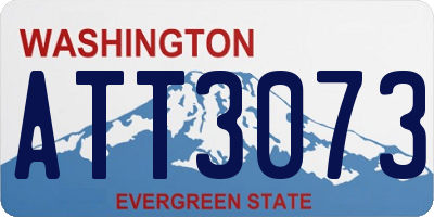 WA license plate ATT3073
