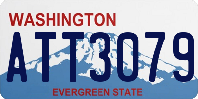 WA license plate ATT3079