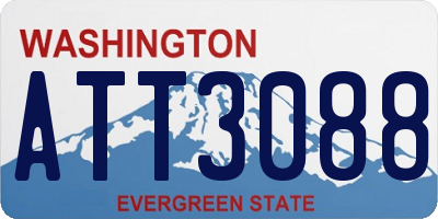 WA license plate ATT3088