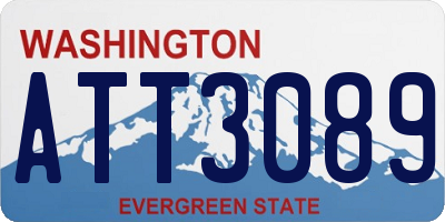 WA license plate ATT3089