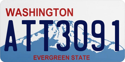 WA license plate ATT3091