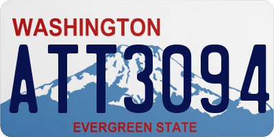 WA license plate ATT3094