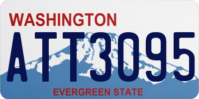 WA license plate ATT3095