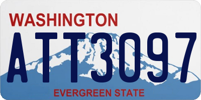 WA license plate ATT3097