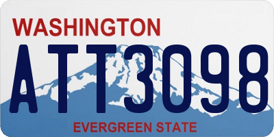 WA license plate ATT3098