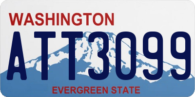 WA license plate ATT3099