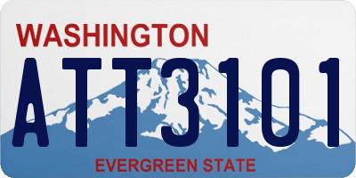 WA license plate ATT3101