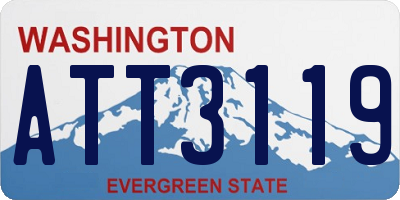 WA license plate ATT3119