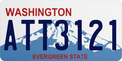 WA license plate ATT3121
