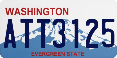 WA license plate ATT3125