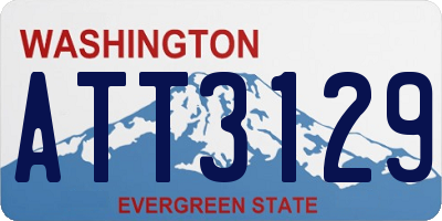 WA license plate ATT3129
