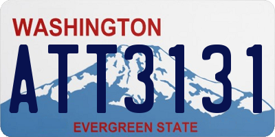 WA license plate ATT3131