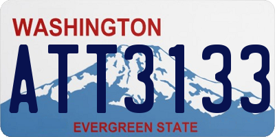 WA license plate ATT3133