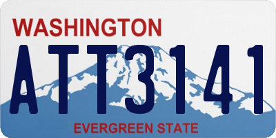WA license plate ATT3141