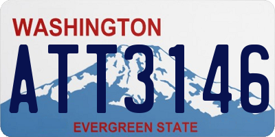 WA license plate ATT3146