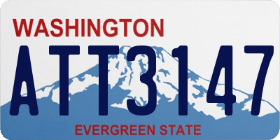 WA license plate ATT3147